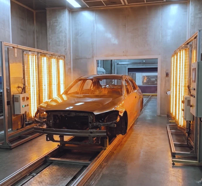 Infrared Heating Lamp Solutions for Automotive Coating